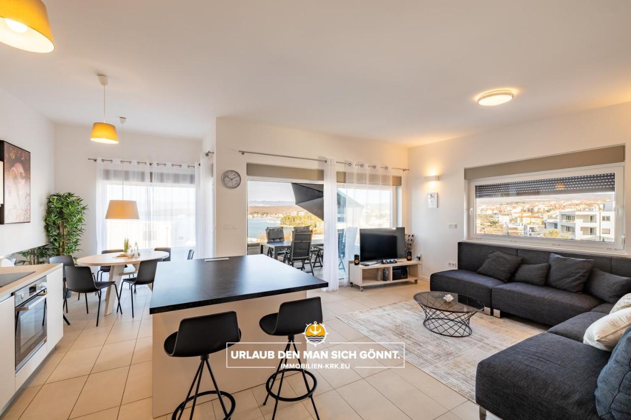 Penthouse Panorama Deluxe In Malinska Apartment Ngoại thất bức ảnh